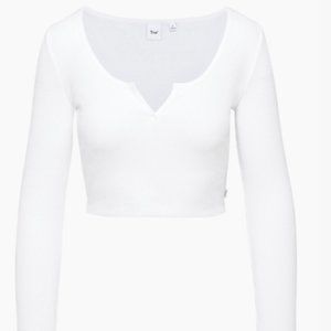 Aritzia TNA Waffle Scoopneck Longsleeve Thermal